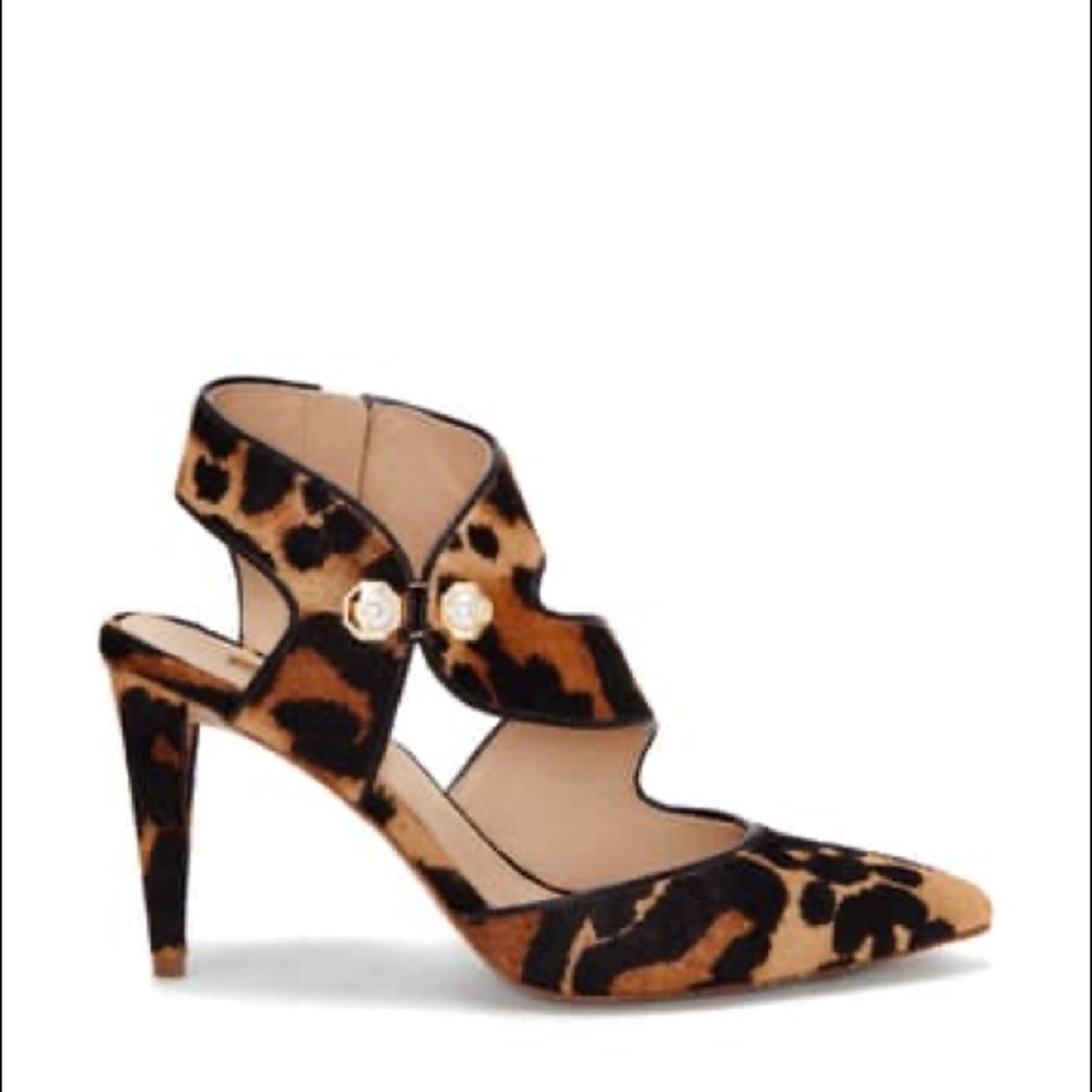 NEW Louise et Cie-Jara Calf Hair Leopard Pump, 5.5